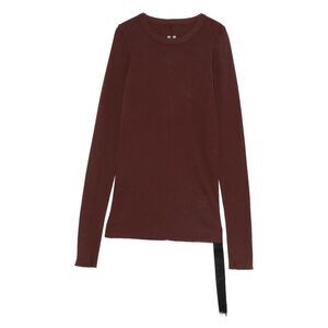 DRKSHDW Women's Deconstructed Long Sleeve Crew Neck Top Women BROWN T-Shirts &